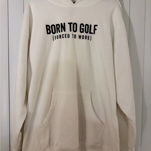 Men’s Legend Golf Co. White Hooded Sweatshirt